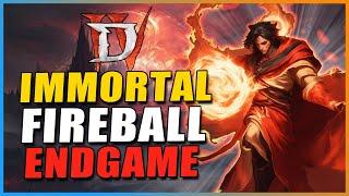 Diablo 4 - New Best INSANE NEAR IMMORTAL Sorcerer Fireball Build - S5 OP INFINITE Barrier TECH