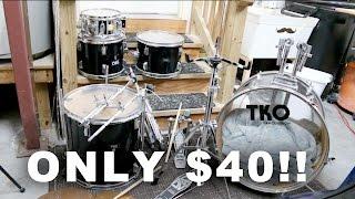 I bought a drum set for $40!