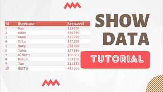 PHP & MySQL Tutorial: Displaying Database Data in HTML Tables