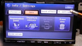 Panasonic Strada firmware menu in English CN-HW860D/CN-HW890D