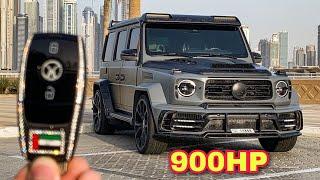 Loudest Exhaust sound FlamesG63 900 HP !  1 of 1 in the world50th UAE Edition by Mansory