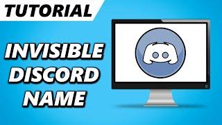 How to Get Invisible Username on Discord! (Blank Discord Name)