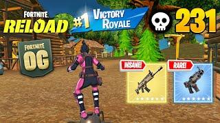 231 Elimination Solo Vs Squads Reload "Zero Build" Gameplay Wins (Fortnite RELOAD chapter 5)