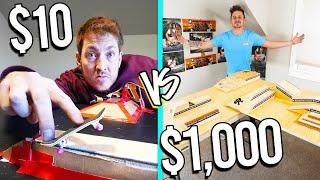 $10 VS $1,000 FINGERBOARD PARKS *BUDGET CHALLENGE*