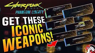 12 AMAZING Iconic Weapons YOU NEED! in CYBERPUNK 2077 Update 2.0!