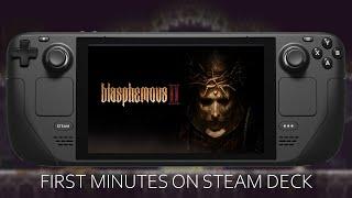 First minutes of Blasphemous 2 on Steam Deck.