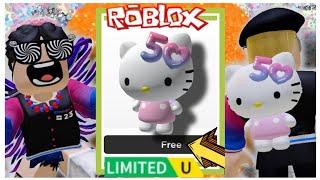 [FREE UGC] Dapatkan Gratis Item 50th Anniversary Hello Kitty Backpack di ROBLOX My Hello Kitty Cafe