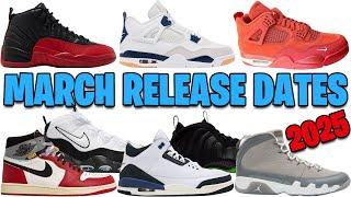 MARCH 2025 AIR JORDAN + NIKE SNEAKER RELEASE DATES 