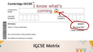 IGCSE Physics paper 4 May/June 2024 prediction (WATCH THIS BEFOR EXAMS!!!!) paper 41,42, and 43