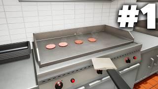 FAST FOOD SIMULATOR Gameplay Walkthrough Part 1 - BURNING BURGERS