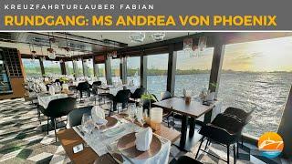 Modern und zeitgemäß: MS Andrea von Phoenix Reisen im Rundgang! So sieht Phoenix auf dem Fluss aus!