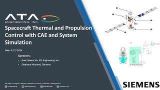 Spacecraft Thermal and Propulsion Control with CAE and System Simulation