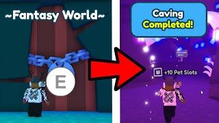 How to UNLOCK *SECRET CAVE* in Fantasy World! Pet Simulator X (Anniversary Update)