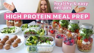 Healthy & High protein Meal Prep with Easy Recipes | Back to School / Work Recipes