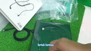 QY Unboxing:earphone murah BLUETOOTH 18 HOURS PLAYING ANTI RADIATION BLUETOOTH  AIR CONDUCTION SPORT