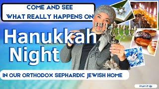 What Really Happens on Hanukkah Night in our Orthodox Sephardic Jewish Home | Hanukkah Home Tour