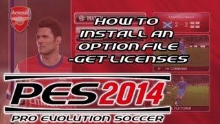 PES 2014 - How To Install An Option File On The PS3 - Get Licenses