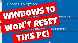 Fix Windows 10 There Was A Problem When Resetting Your PC Error No Changes Have Been Made