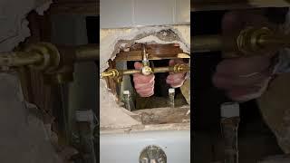 shower valve replacement #plumbing