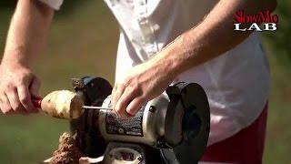Attempt Peeling Potatoes with a Grinder | Slow Mo Lab