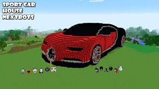 SURVIVAL SPORT CAR HOUSE WITH 100 NEXTBOTS in Minecraft! Gameplay - Coffin Meme!