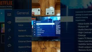 How to turn off voice guide settings in TV!  #youtubesearch #youtubeshorts #googleassistant #shorts