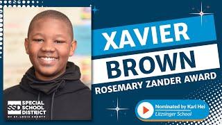 Xavier Brown - Rosemary Zander Award Winner