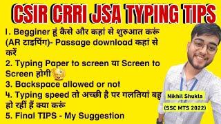 CSIR CRRI JSA TYPING KAISE HOGI || CSIR CRRI JSA TYPING TEST 2025 ||CSIR JSA EXPECTED CUTOFF#csirjsa