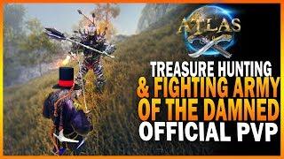 Fighting The Army Of The Damned And Hunting Treasure! Atlas Pirate Survival MMO Early Access