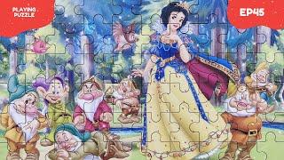 Snow White & The Seven Dwarf - Disney animated puzzles for kids | GLIMIGO