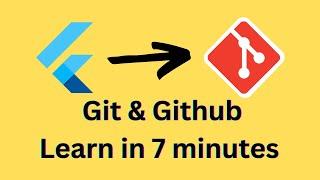 how to upload flutter project to github & git tutorial | Flutter Git