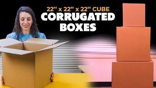 Corrugated Box Features 22x22x22 | The Boxery