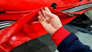 РЕМОНТ ПВХ ЛОДКИ. ПОРЫВ БРОНИРОВАНИЯ. Роульс для покатного якоря и т.д.