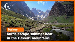 Kurds escape summer heat in the Hakkari mountains