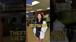 Theft steals then lies to our face