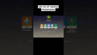 DAY 20 OF SAVING PRIMOGEMS #genshinimpact #shorts #gaming #primogems