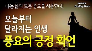 [긍정확언] 한 번만 들어도 인생의 흐름이 바뀌는 마법의 주문! / 마인드풀tv 정민의 『나는 있는 그대로 충분하다』 / SODA's affirmations asmr