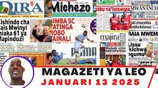 Magazeti ya leo Januari 13/2025 ijumatatu asubuhi/magazeti ya michezo leo asubuhi jumatatu/simba