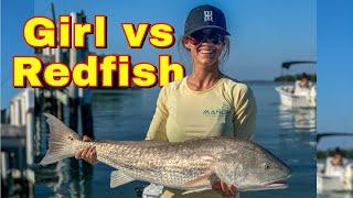 REDFISH vs GIRL FISHING | BIKINI FISHING
