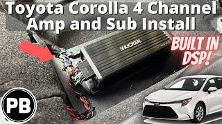 2020 - 2024 + Toyota Corolla 4 Channel Amp Install