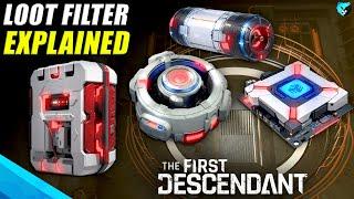 NEW Loot Filter System Explained in The First Descendant