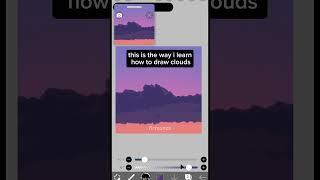 How to Draw Sunset Clouds #painting #art #digitalart #tutorial #foryou #fyp #ibispaintx