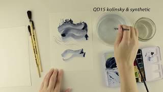 Обзор преимуществ кистей для акварели Roubloff QD15, QF10, QA10