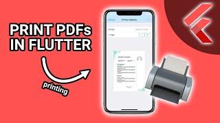 Flutter Tutorial - How to View & Print PDFs (printing) #Flutter #AppDevelopment #Dart