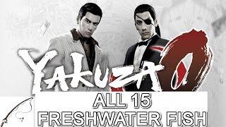  Yakuza Zer0 - Capturing All 15 Freshwater Fish 