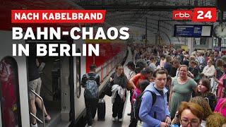 Mutmaßliche Brandstiftung: Bahnverkehr in Berlin massiv beeinträchtig