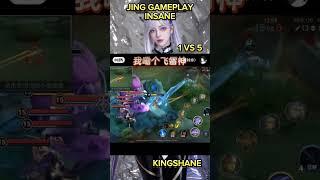 JING GAMEPLAY INSANE 1 VS 5 - HONOR OF KINGS #honorofkings  #honorofkingsindonesia