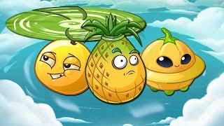 Вращающийся Ананас и желтая команда. РАСТЕНИЯ против ЗОМБИ 2 или PLANTS vs ZOMBIES 2. Серия 258