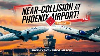 "FAA Investigates Near-Collision Between United and Delta Flights at Phoenix Airport"