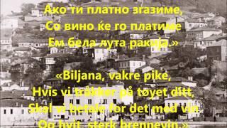 "Biljana bleket tøy" (Билјана платно белеше)